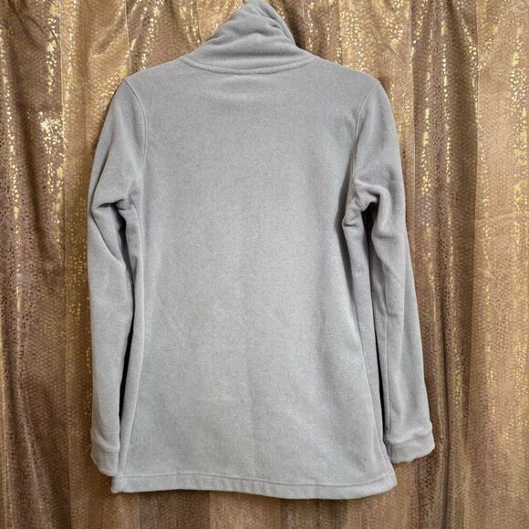 Nike Dri Fit Women's Gray Fleece Soft Turtleneck Sweater Small - Picture 2 of 8